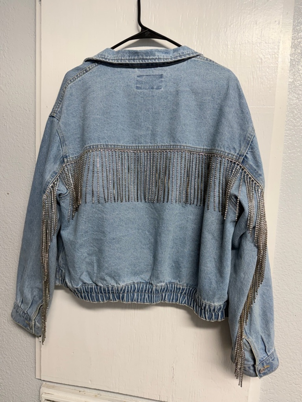 We The Free Light Blue Denim Jacket with Silver Hardware - Picture 4 of 10